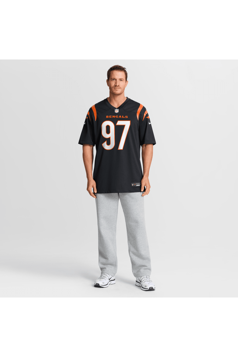 Men's Nike Dexter Lawrence II Black Cincinnati Bengals Game Jersey, Alternate, color, Black