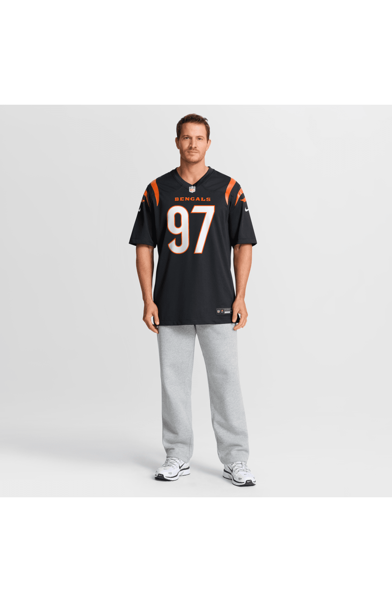 Nike Men's Nike Dexter Lawrence II Black Cincinnati Bengals Game Jersey, Alternate, color, Black