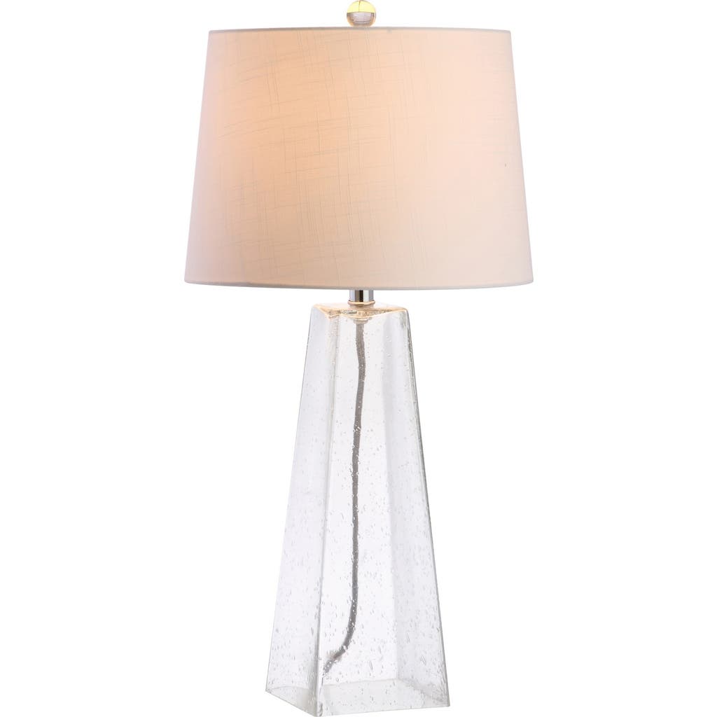 Jonathan Y Dylan 28.5" Glass Led Table Lamp, Clear In Clear