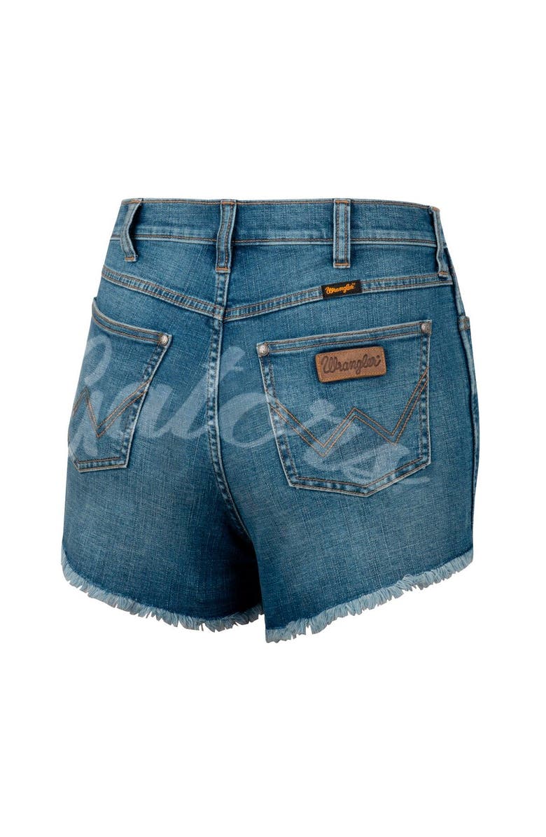 COLOSSEUM X WRANGLER Women's Colosseum x Wrangler Blue Florida Gators Retro High Rise Cut-Off Shorts, Alternate, color, 