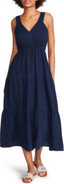 Steve Madden Amira Tiered Cotton Midi Dress