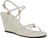 Nine West Deklyn Faux Leather Wedge Sandal