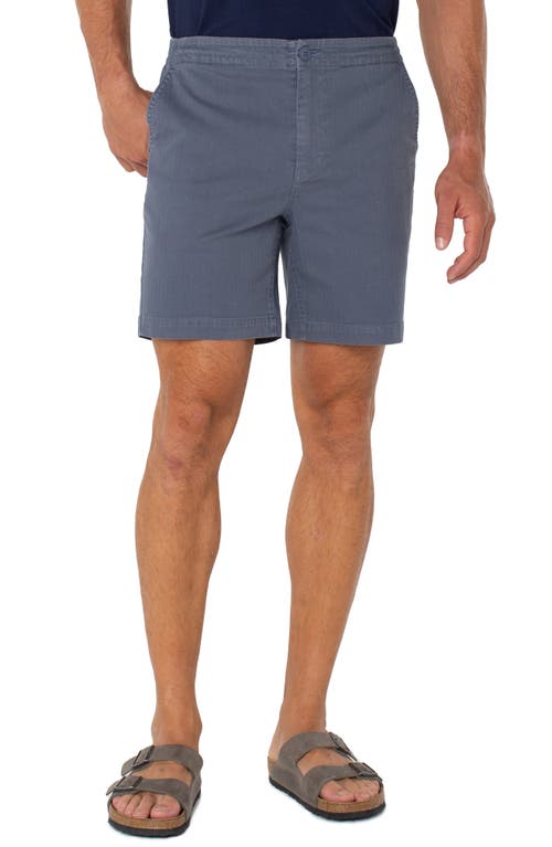 Liverpool Los Angeles Internal Drawstring 7 Shorts In Vintage Indigo