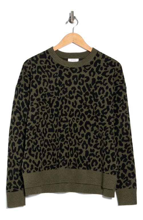 Nordstrom Rack Patterned Crewneck Sweater In Gray