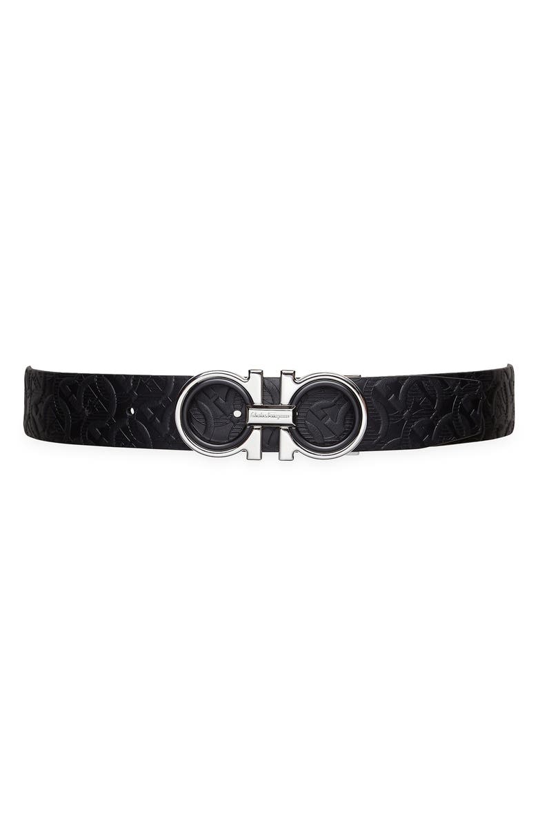 FERRAGAMO Salvatore Ferragamo Gancini Reversible Leather Belt, Main, color, 