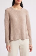 Eileen Fisher Raglan Sleeve Organic Linen & Organic Cotton Sweater