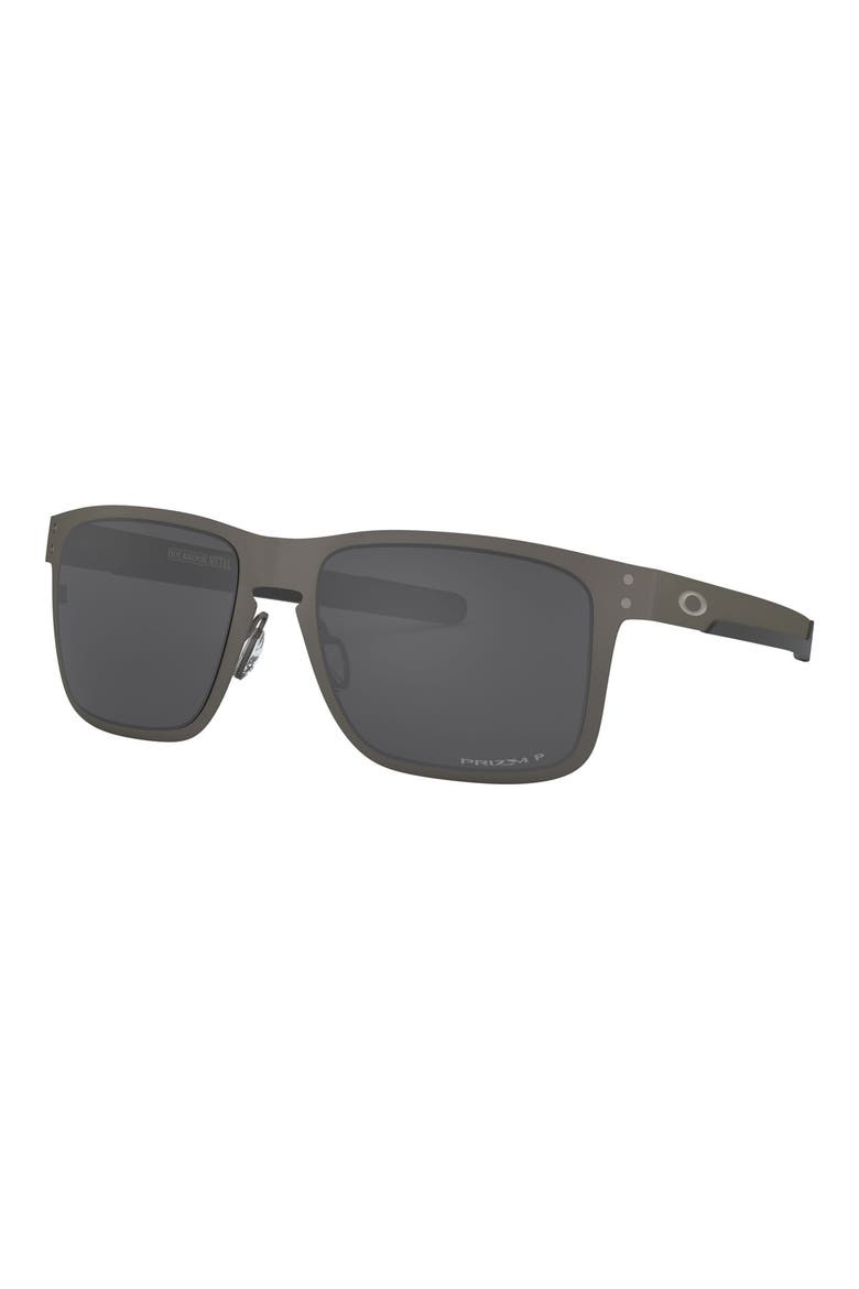 Holbrook 55mm Prizm™ Polarized Square Sunglasses, Alternate, color, MATTE GUNMETAL/ PRIZM BLACK