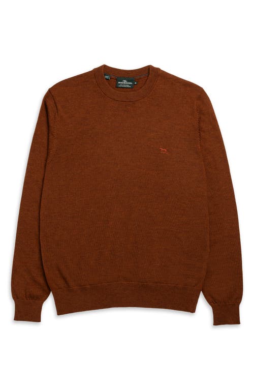 Rodd & Gunn York Bay Merino Wool Sweater In Brown