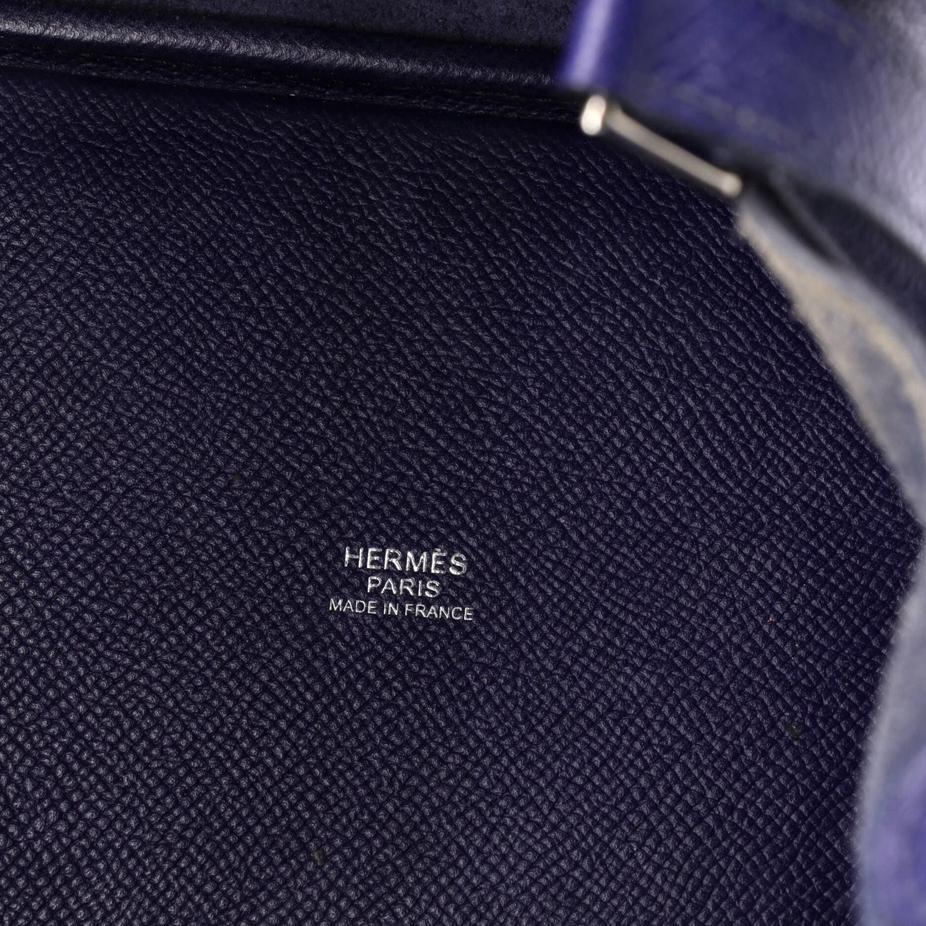 Pre-Owned Hermes Picotin Lock Bag Tressage Epsom PM, Alternate, color, Bleu Encre/Noir/Brique