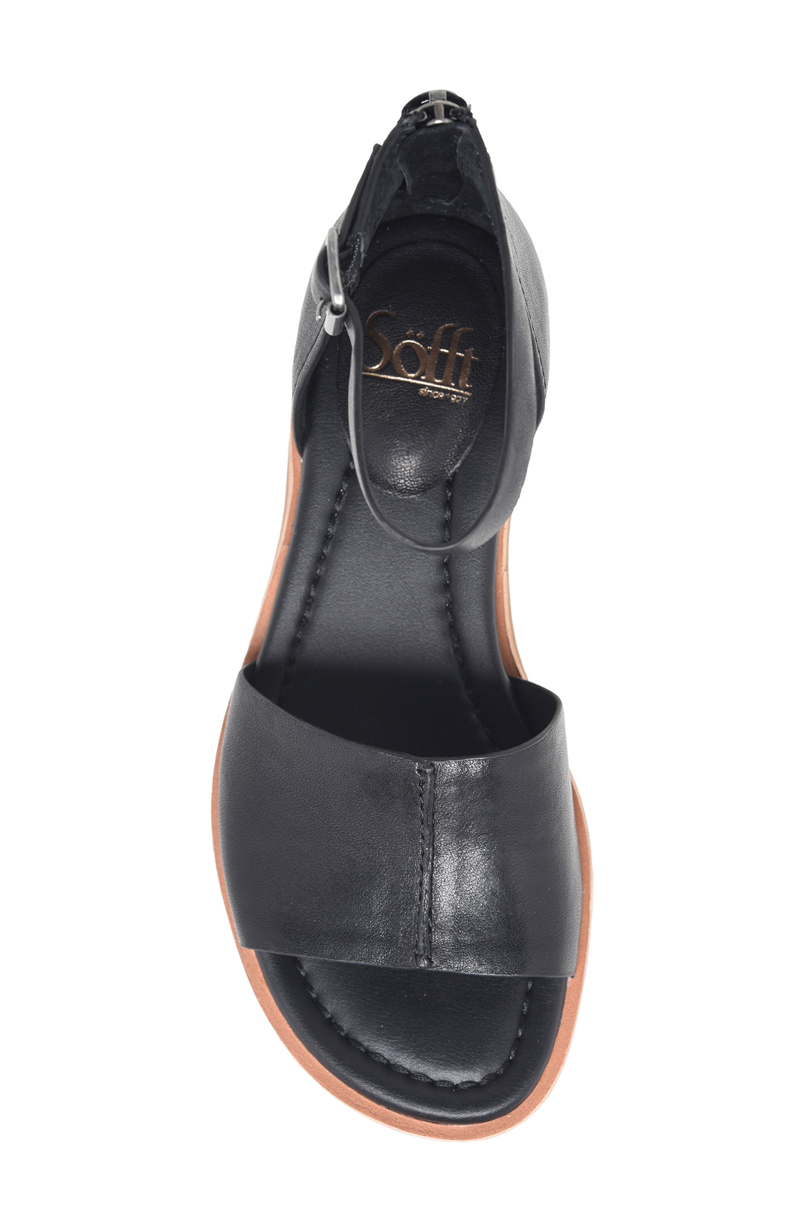 Söfft Faxyn Ankle Strap Sandal, Alternate, color, Black