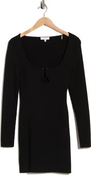 Ramy Brook Lyl Keyhole Ribbed Minidress