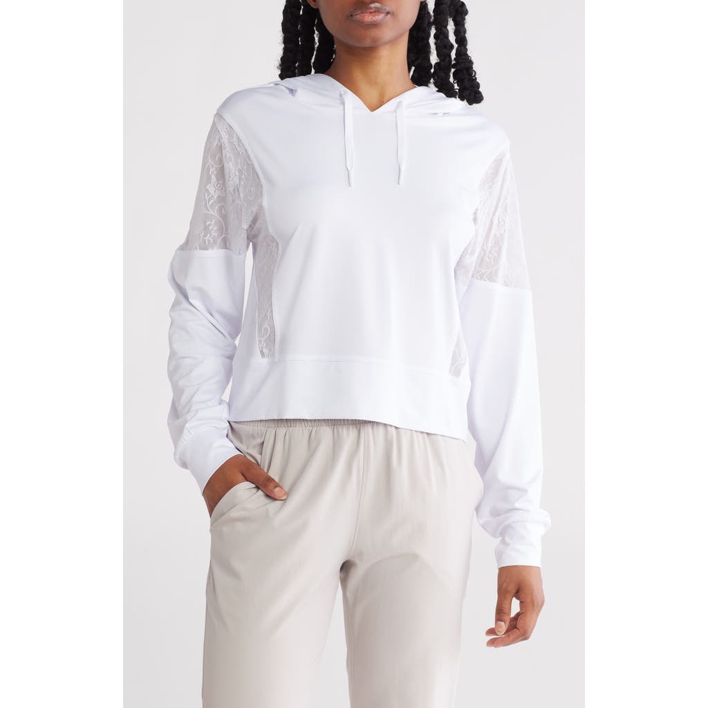 X By Gottex Lace Trim Hoodie
