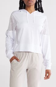 X by Gottex Lace Trim Hoodie