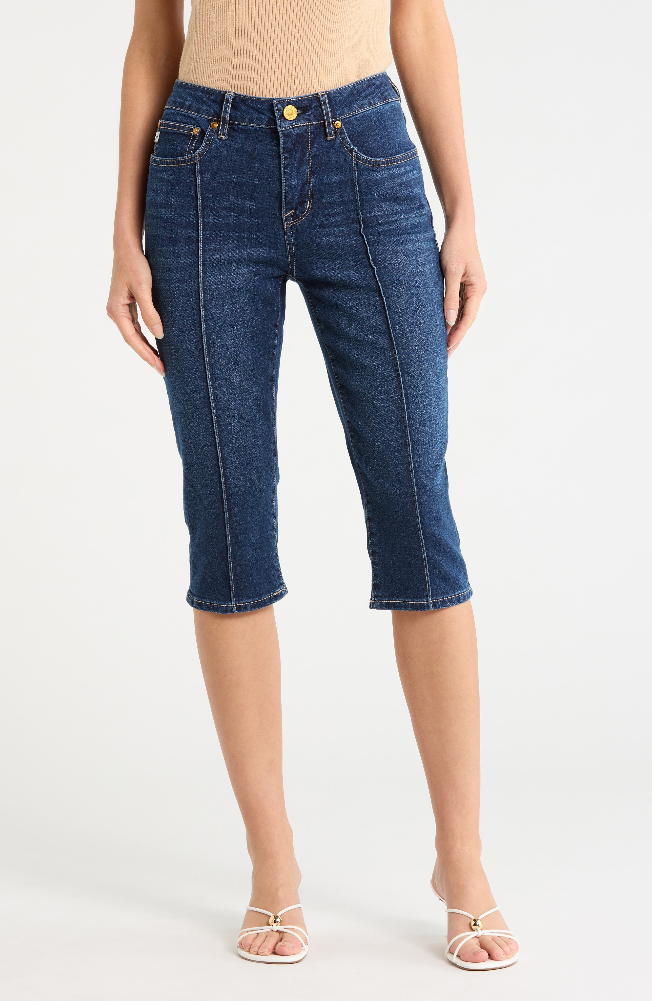 Seven7 Pintuck Skimmer Jeans