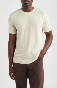AG Bryce Crewneck Stretch Linen T-Shirt