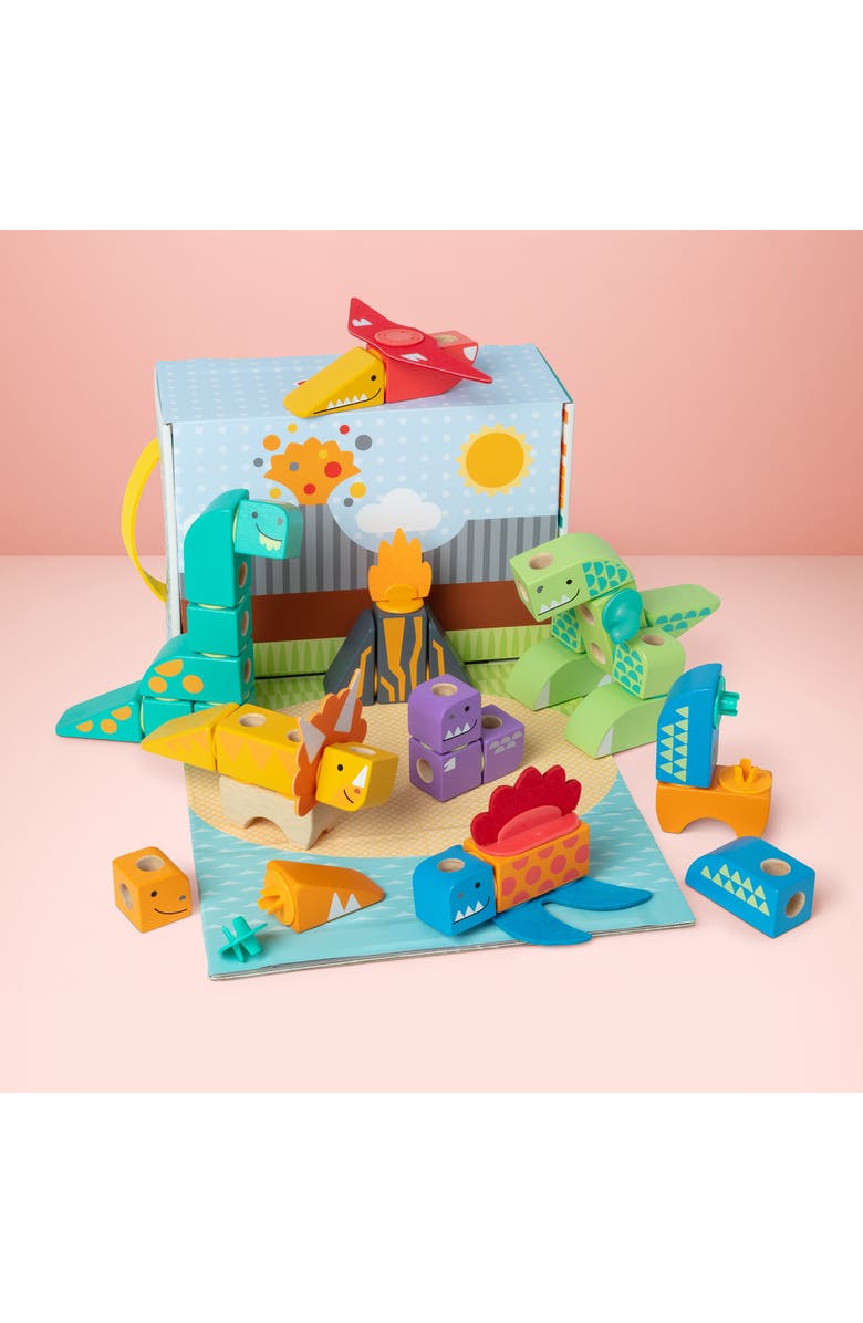 Melissa & Doug Blockables Dinos 69-Piece Snap & Play Set, Alternate, color, 