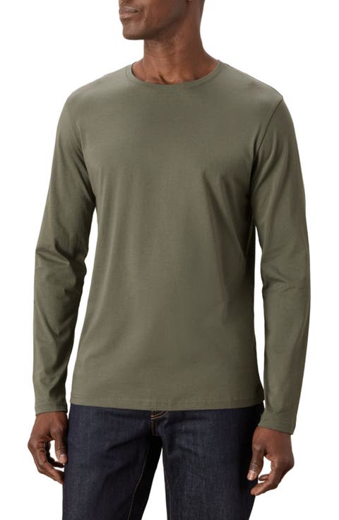 Organic Cotton Men's Softspun Essential Crewneck Long Sleeve Tee