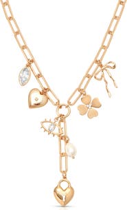 Ettika Charmed Y-Necklace