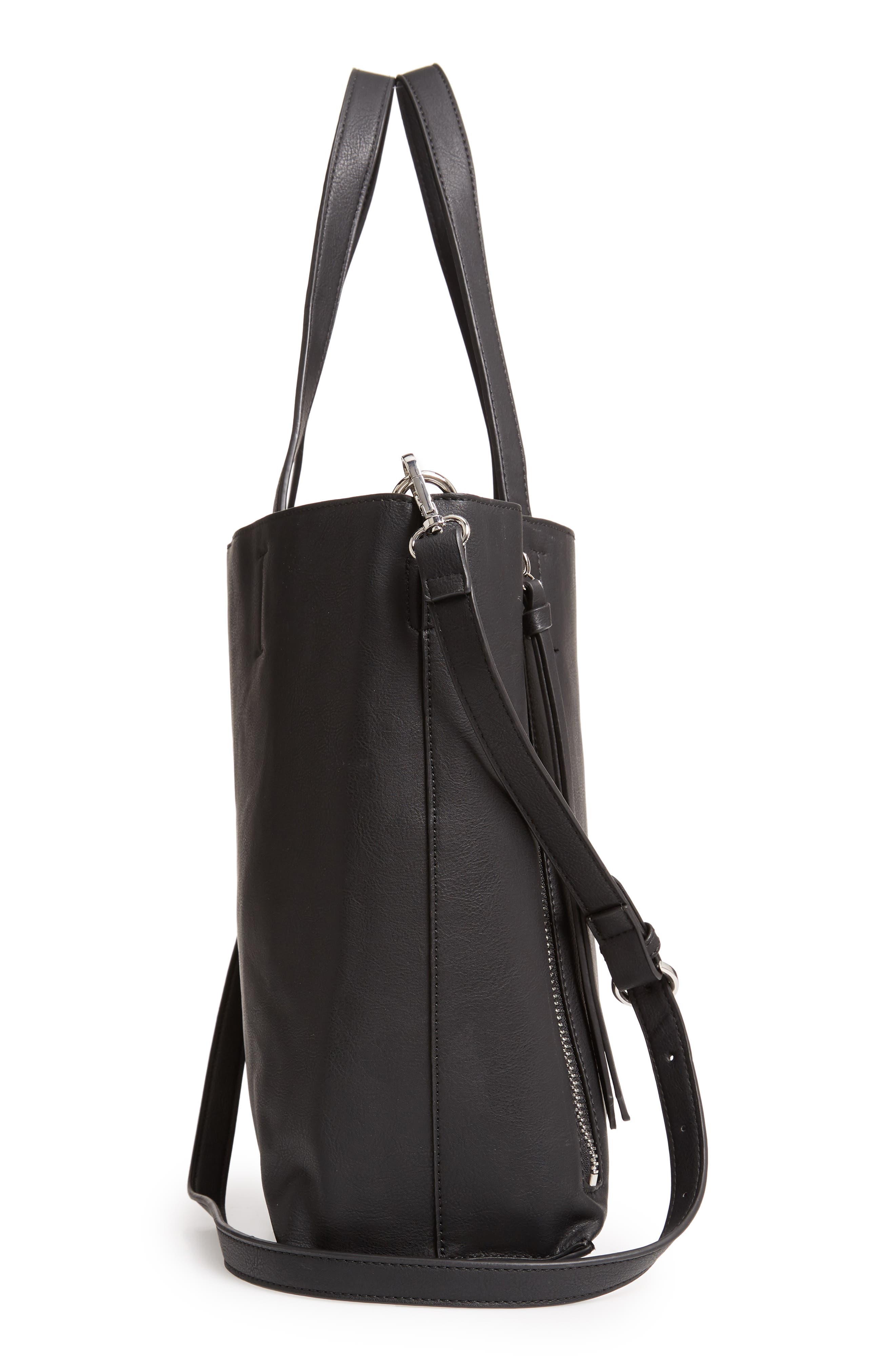 Chelsea28 Leigh Convertible Zipper Faux Leather Tote, Alternate, color, 
