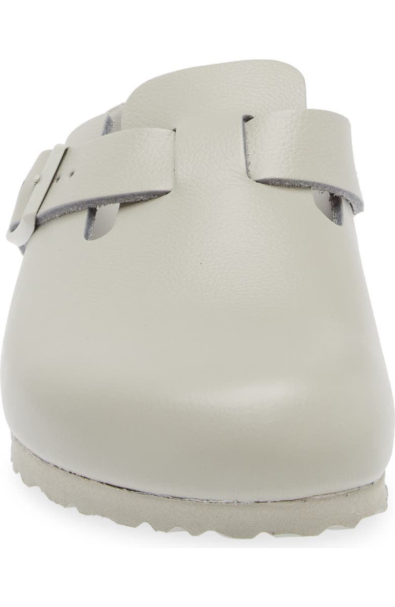 Birkenstock Boston Exquisite Leather Clog, Alternate, color, Mineral Gray