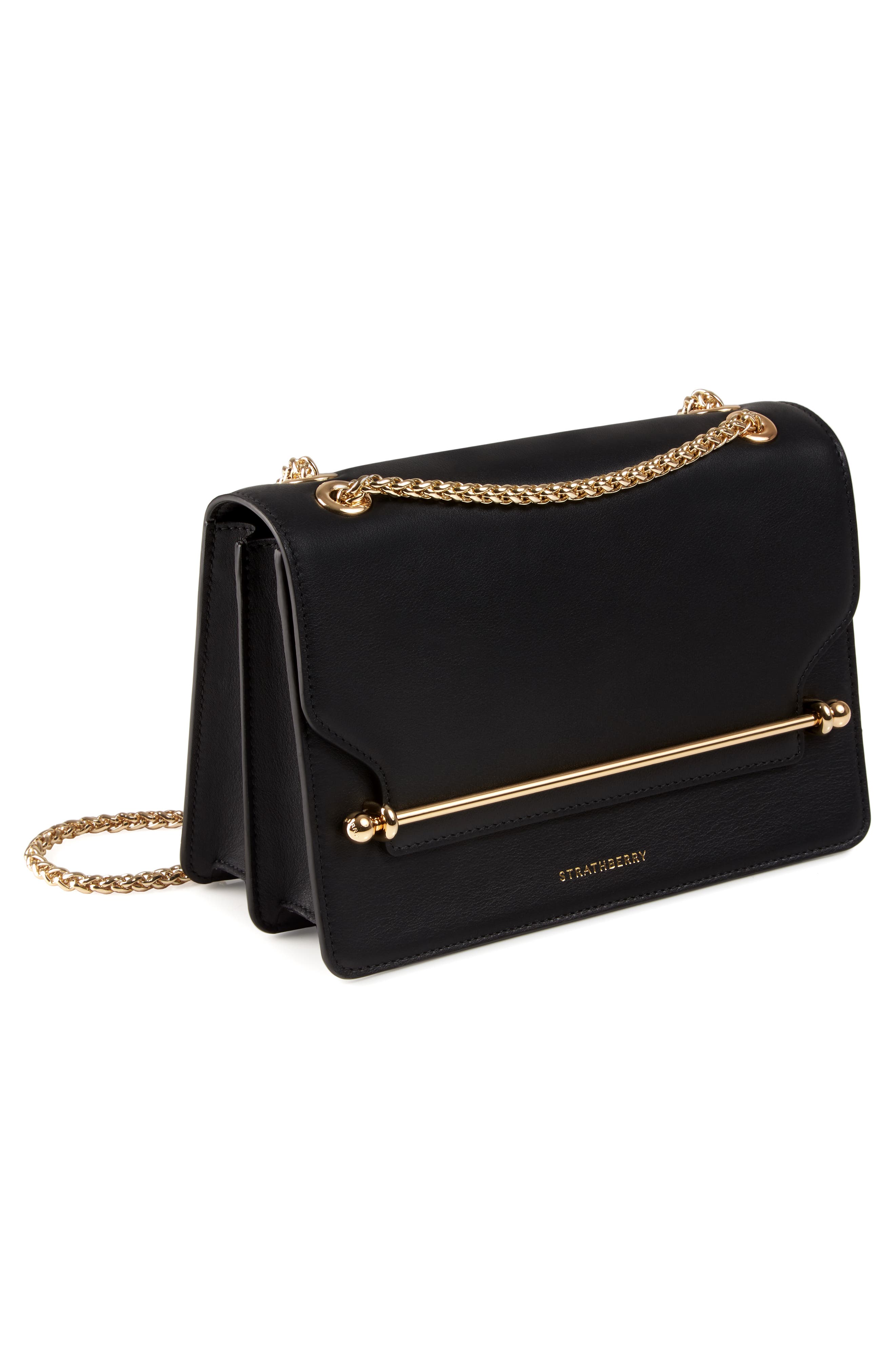 Strathberry East/West Leather Crossbody Bag, Alternate, color, 