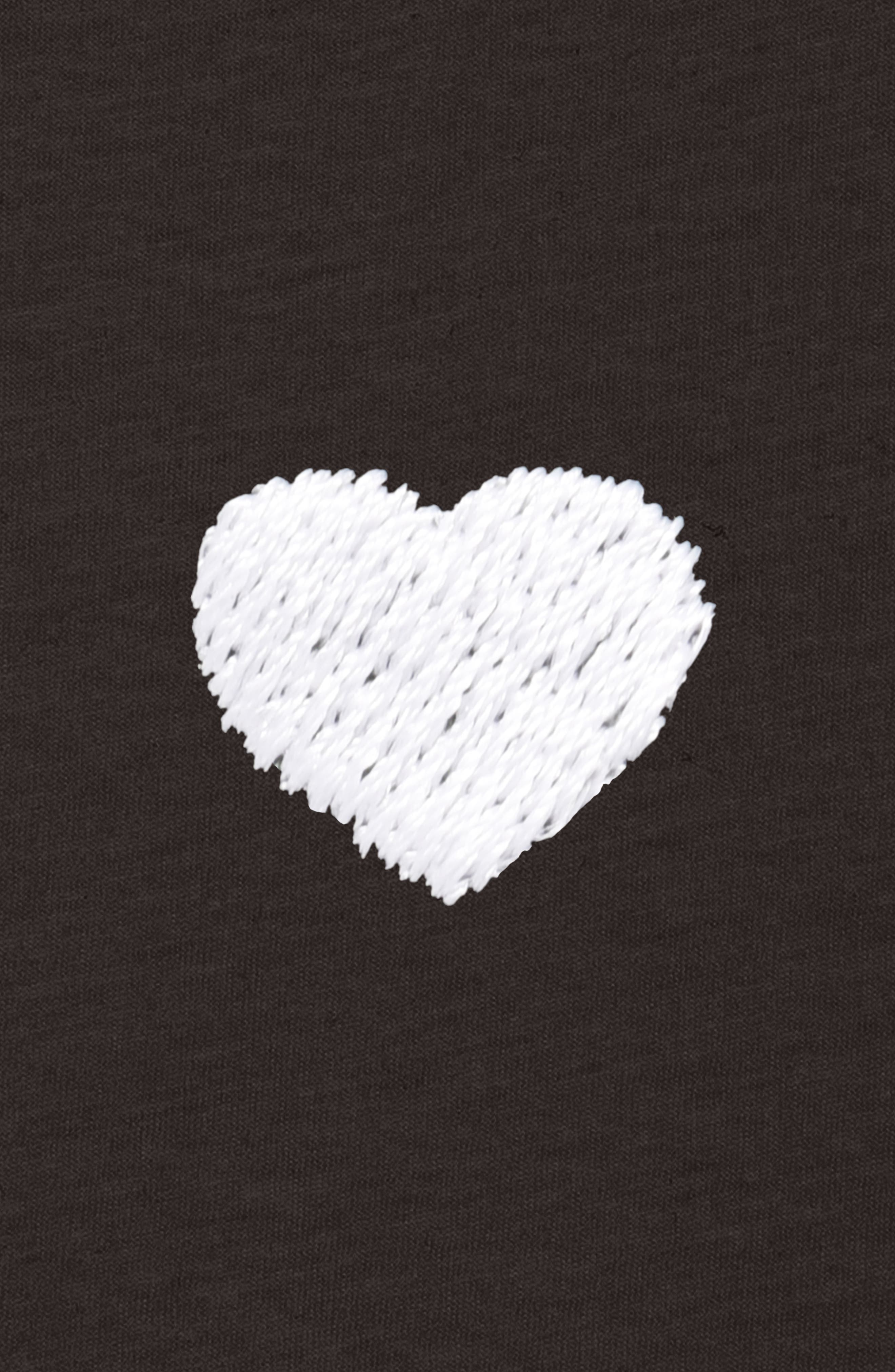 Womens Lil Heart Lightweight High Waisted Tee - image 4