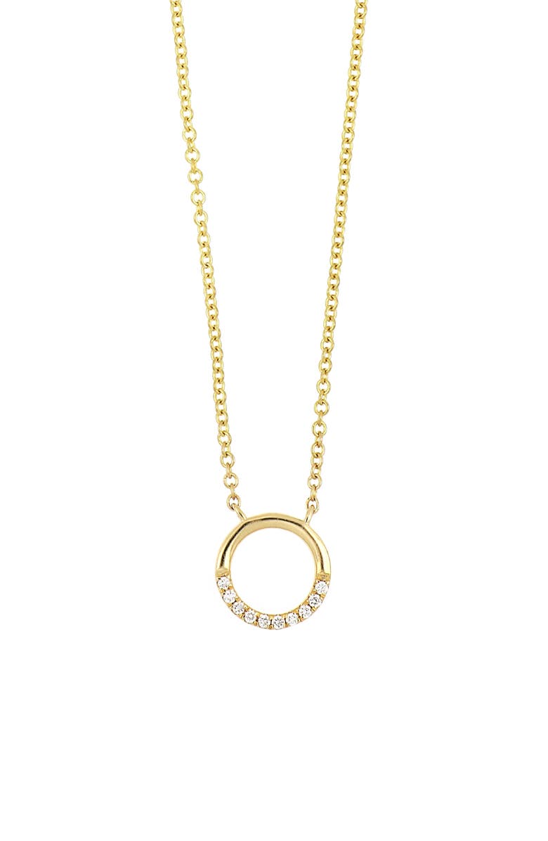 Bony Levy Icons Diamond Open Circle Pendant Necklace, Main, color, 