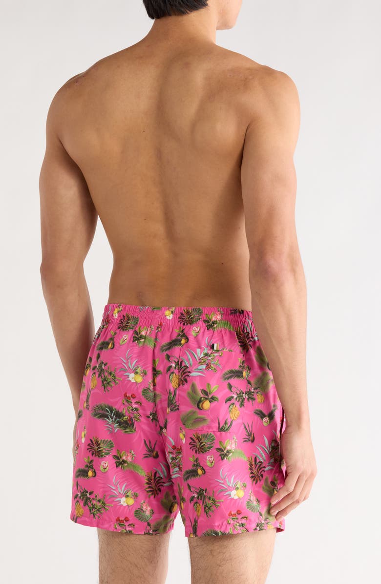 BOSS Piranha Swim Trunks, Alternate, color, Medium Pink