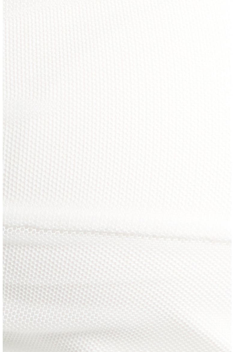 Twist Front Mesh Bikini Top, Alternate, color, WHITE SOLID