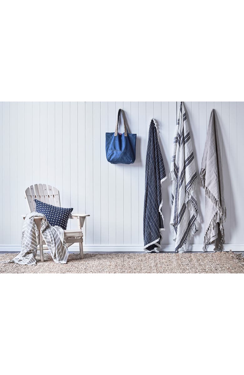 Eadie Lifestyle Coitier Linen & Cotton Throw Blanket, Alternate, color,