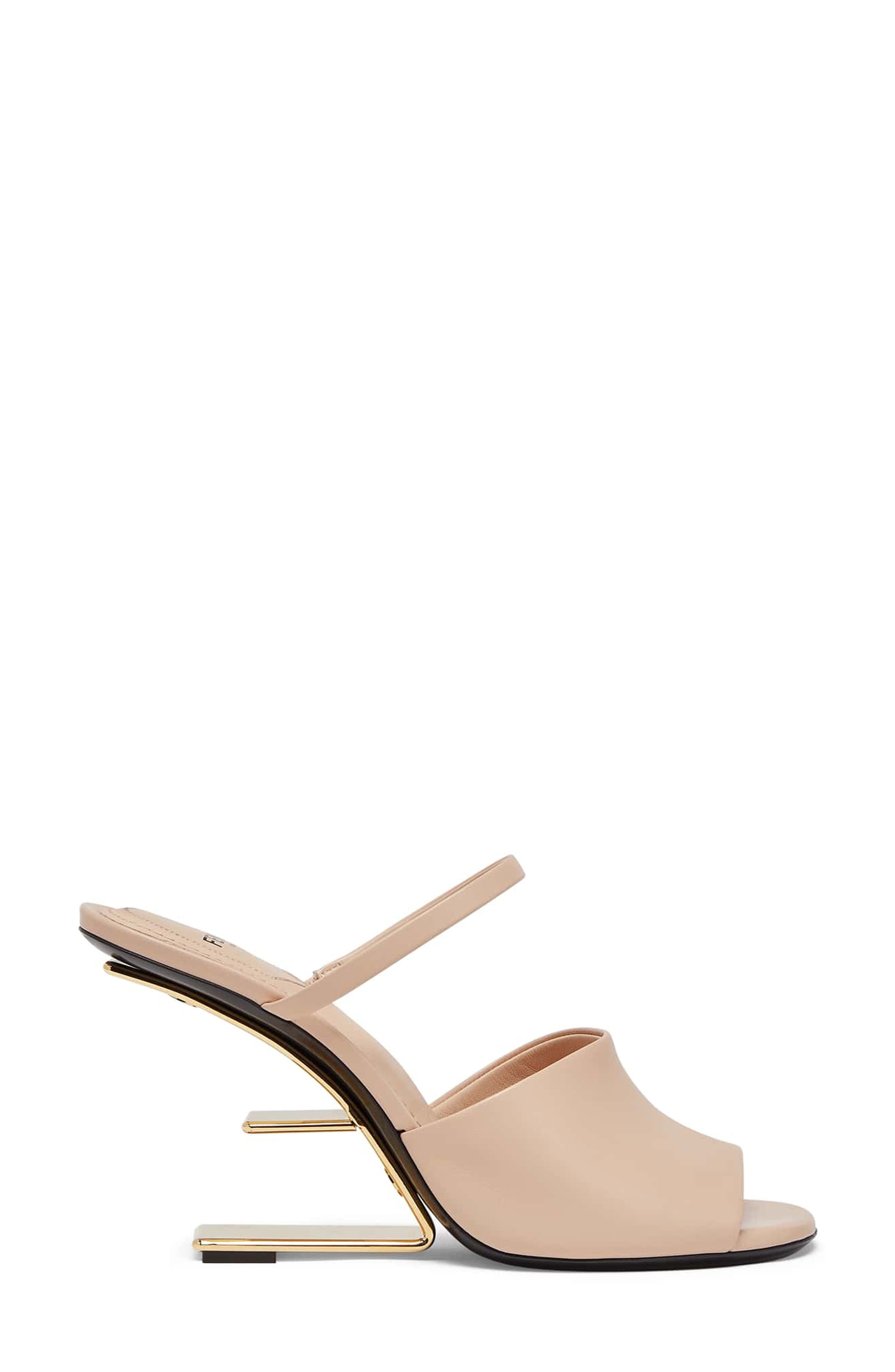 First F Heel Sandal, Alternate, color, POUDRE