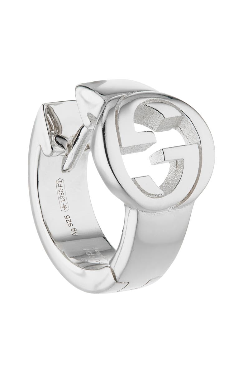 Gucci Interlocking G Hoop Earrings, Alternate, color,