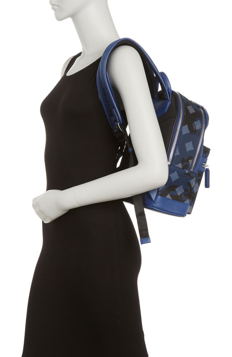 MCM Dieter Munich Lion Camo Backpack, Alternate, color,