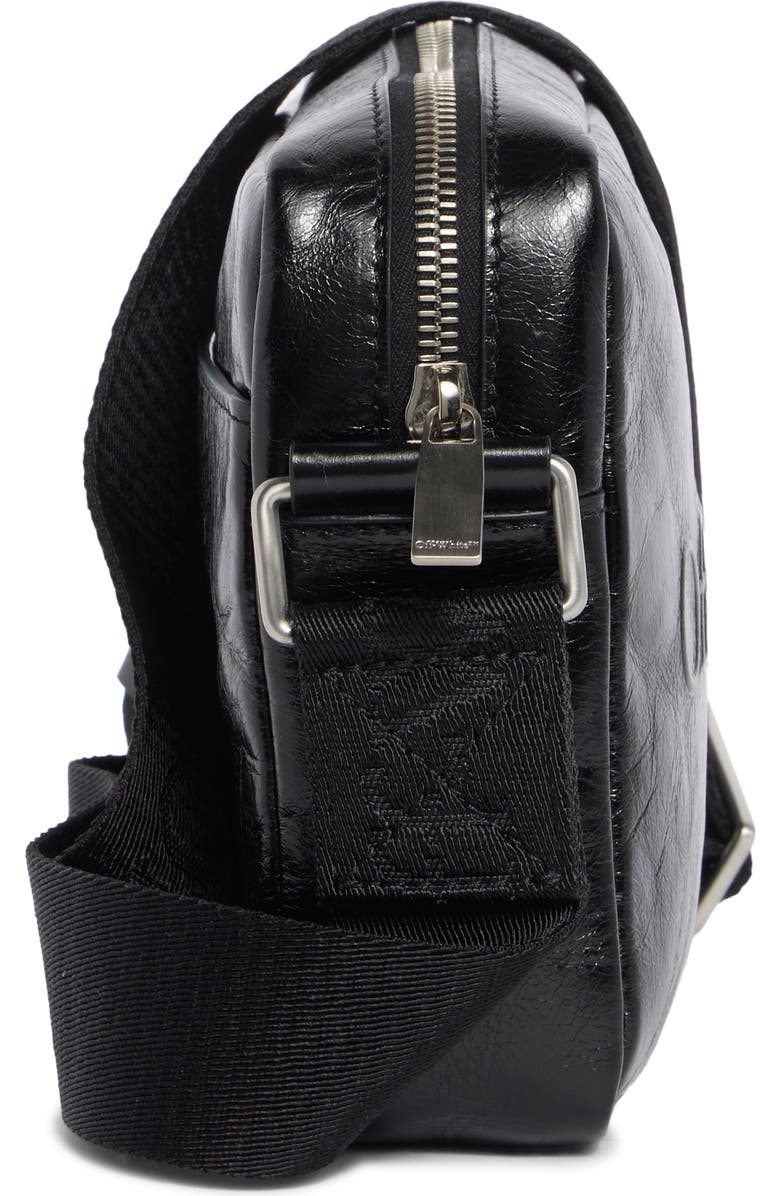 Off-White Bookish Leather Camera Bag, Alternate, color,