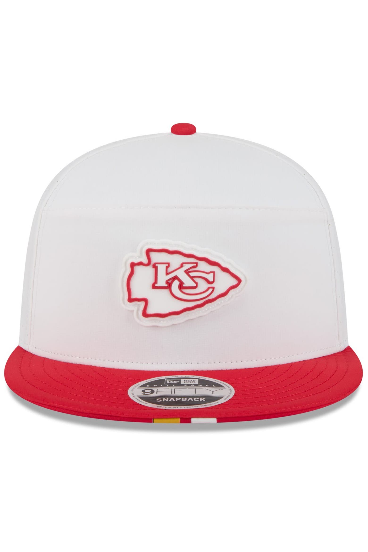 Baseball Training Racks New Era Men's New Era White/Red Kansas City Chiefs 2025 NFL Training ...
