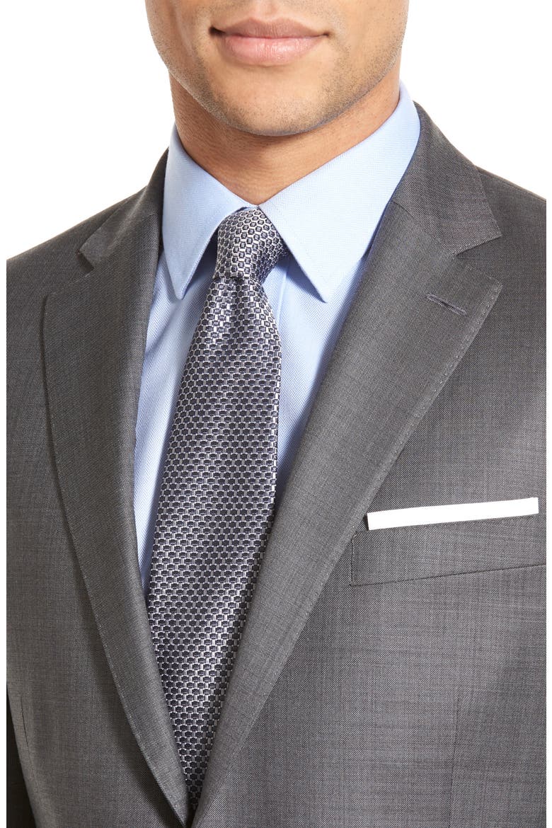 Classic Fit Solid Wool Suit, Alternate, color, GREY