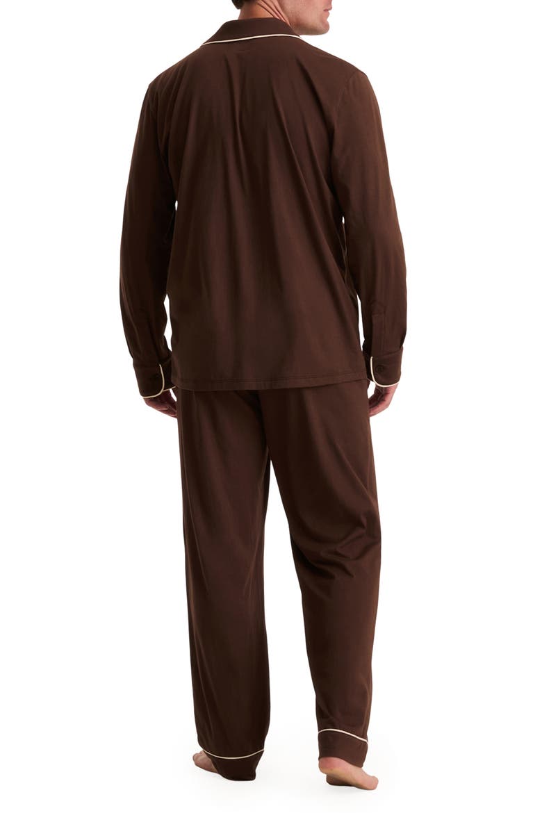 Pima Cotton Pajamas, Alternate, color, BROWN