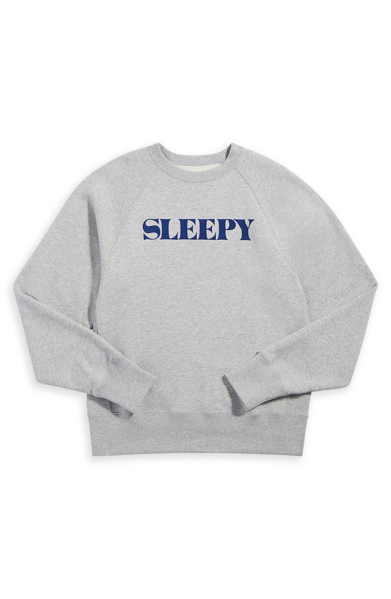 Sleepy Jones Logo Sweatshirt, Alternate, color, Heather Grey