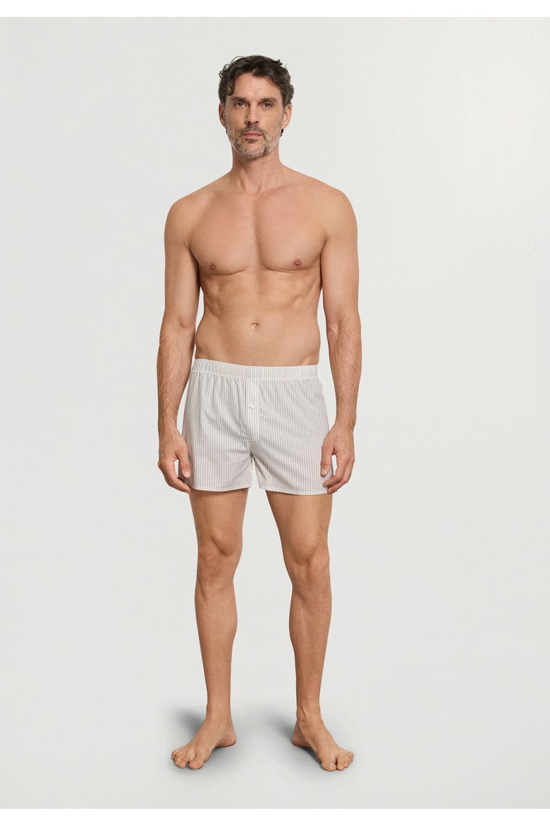 Fancy Woven Cotton Boxer, Alternate, color, Sandy Lines