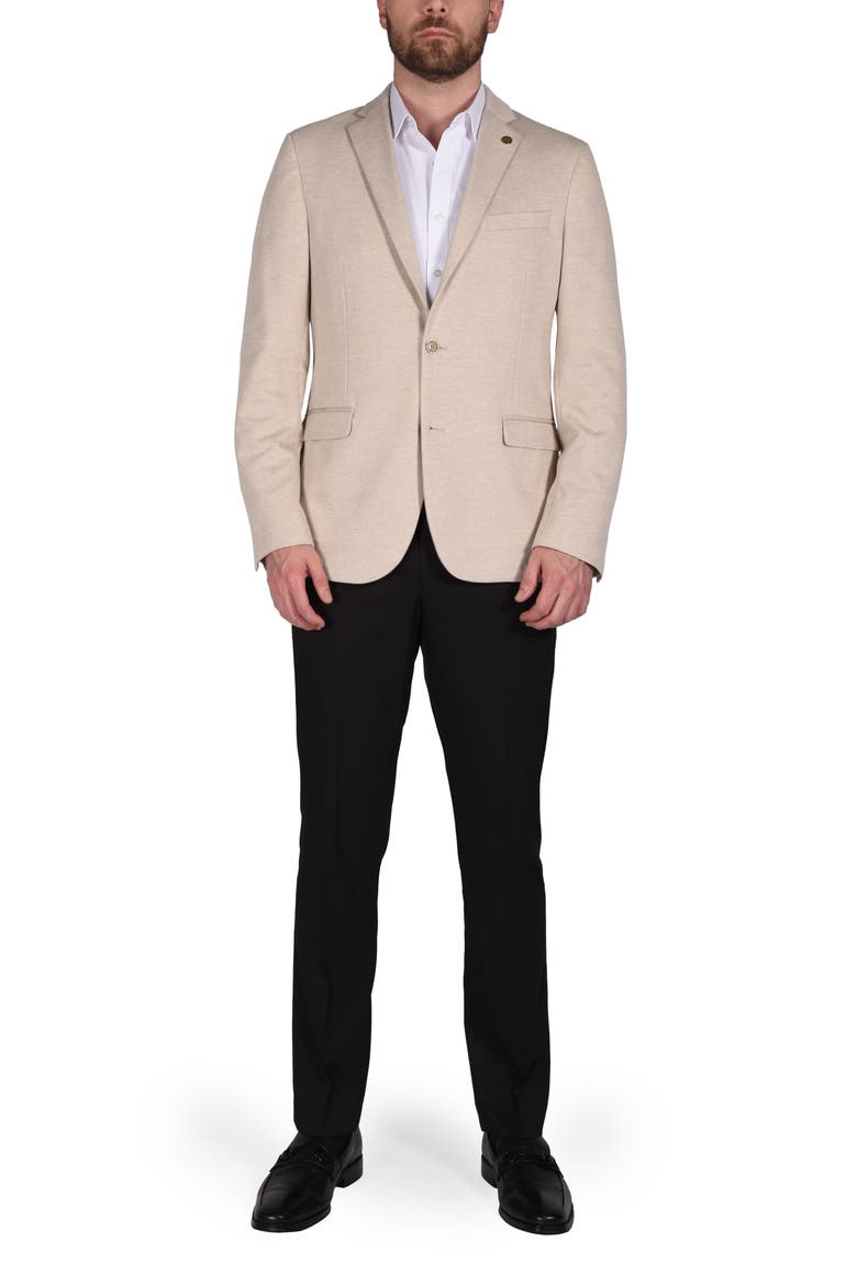 Herringbone Knit Sport Coat, Alternate, color, TAN