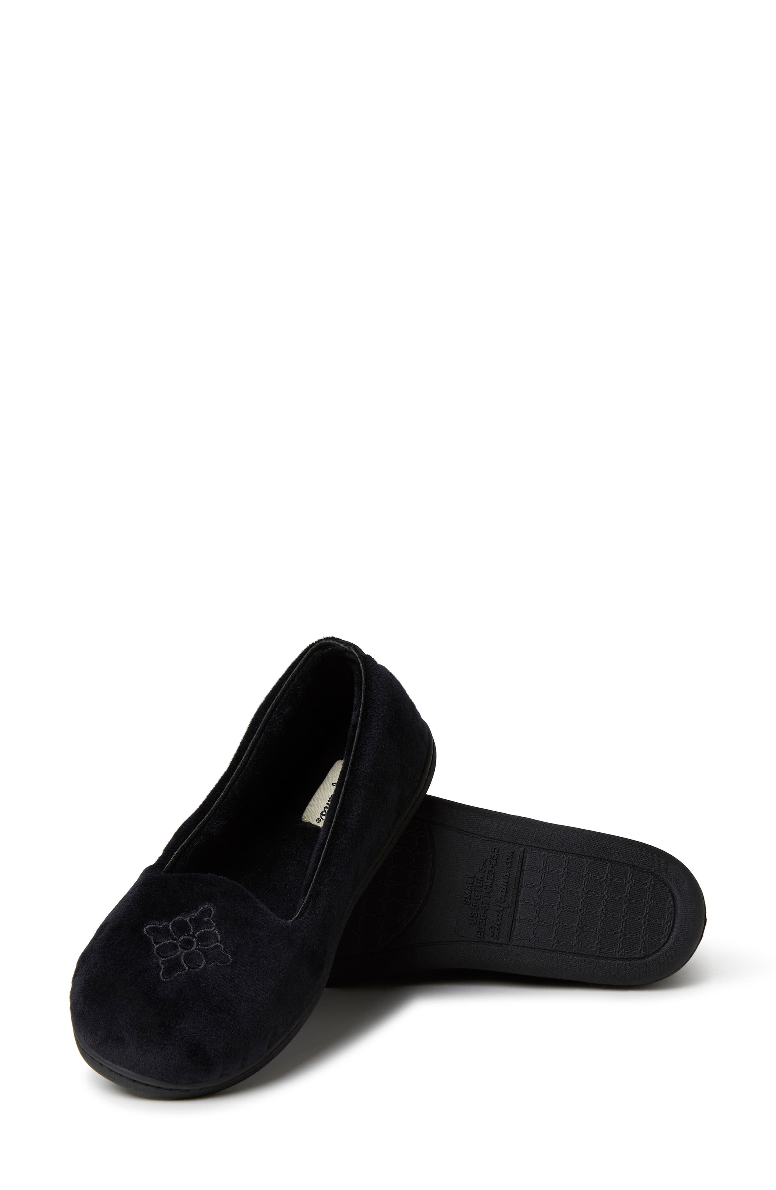 DEARFOAMS Rebecca Velour Slipper, Alternate, color, 