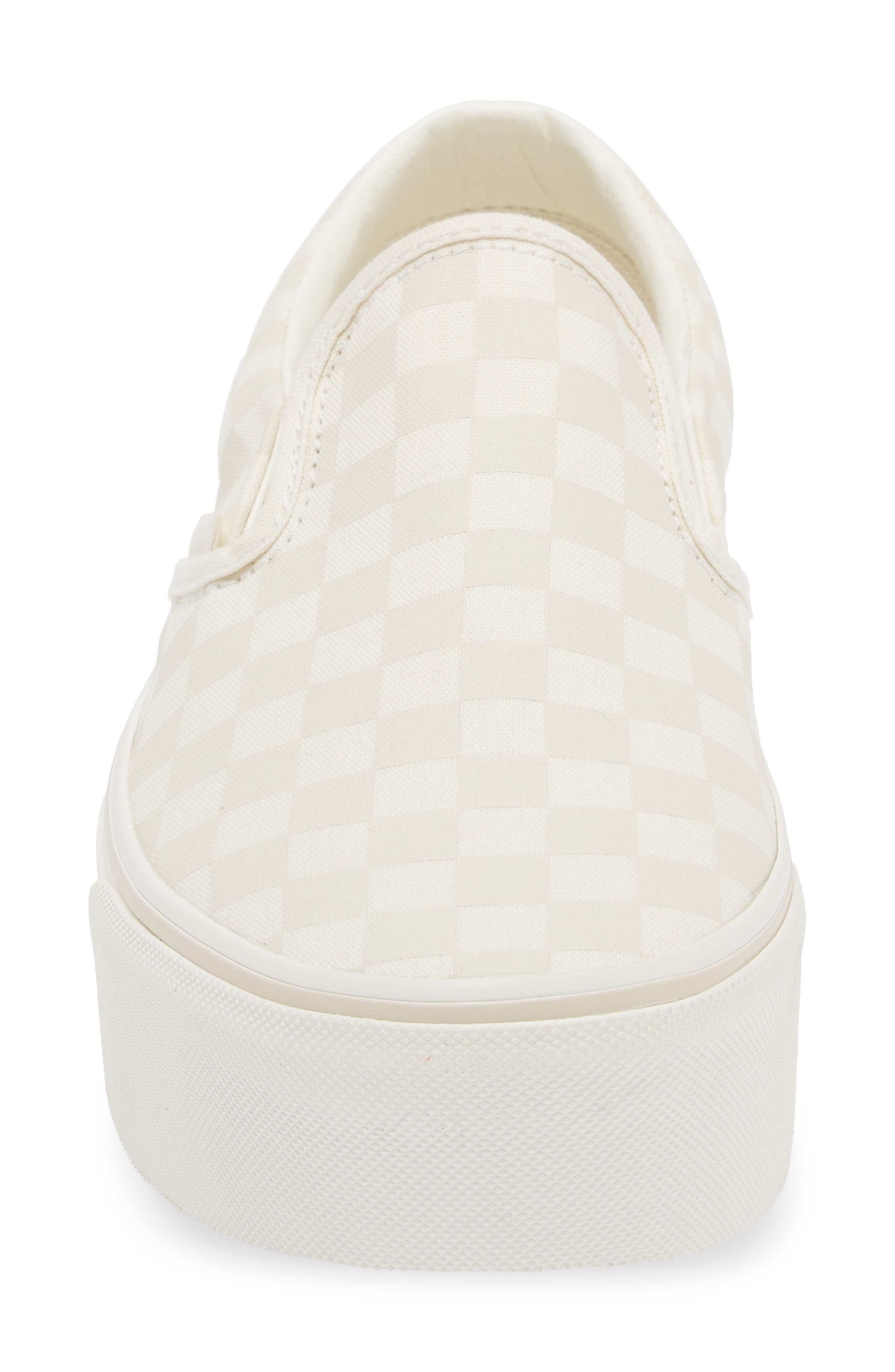 Vans Classic Slip-On Stackform Sneaker, Alternate, color, Marshmallow Turtledo