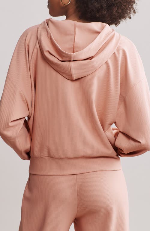Rhone Ripple Hoodie In Cameo Pink
