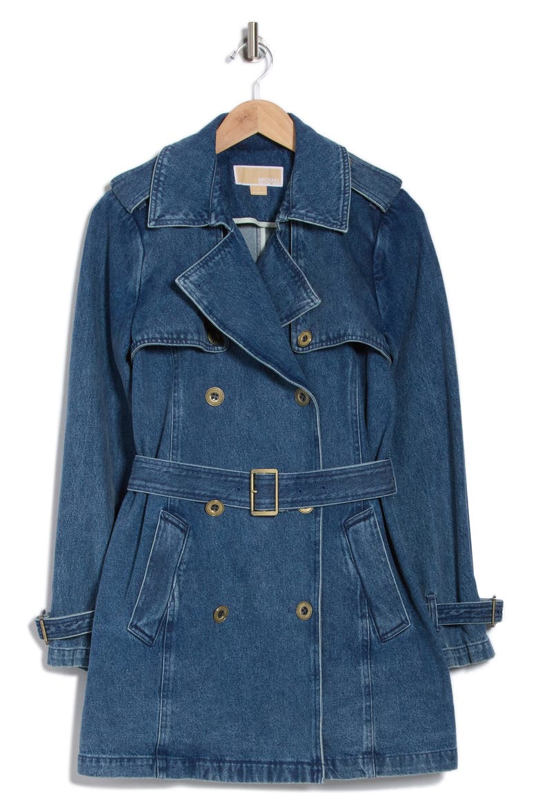 Double Breasted Denim Trench Coat (Women) | Nordstromrack