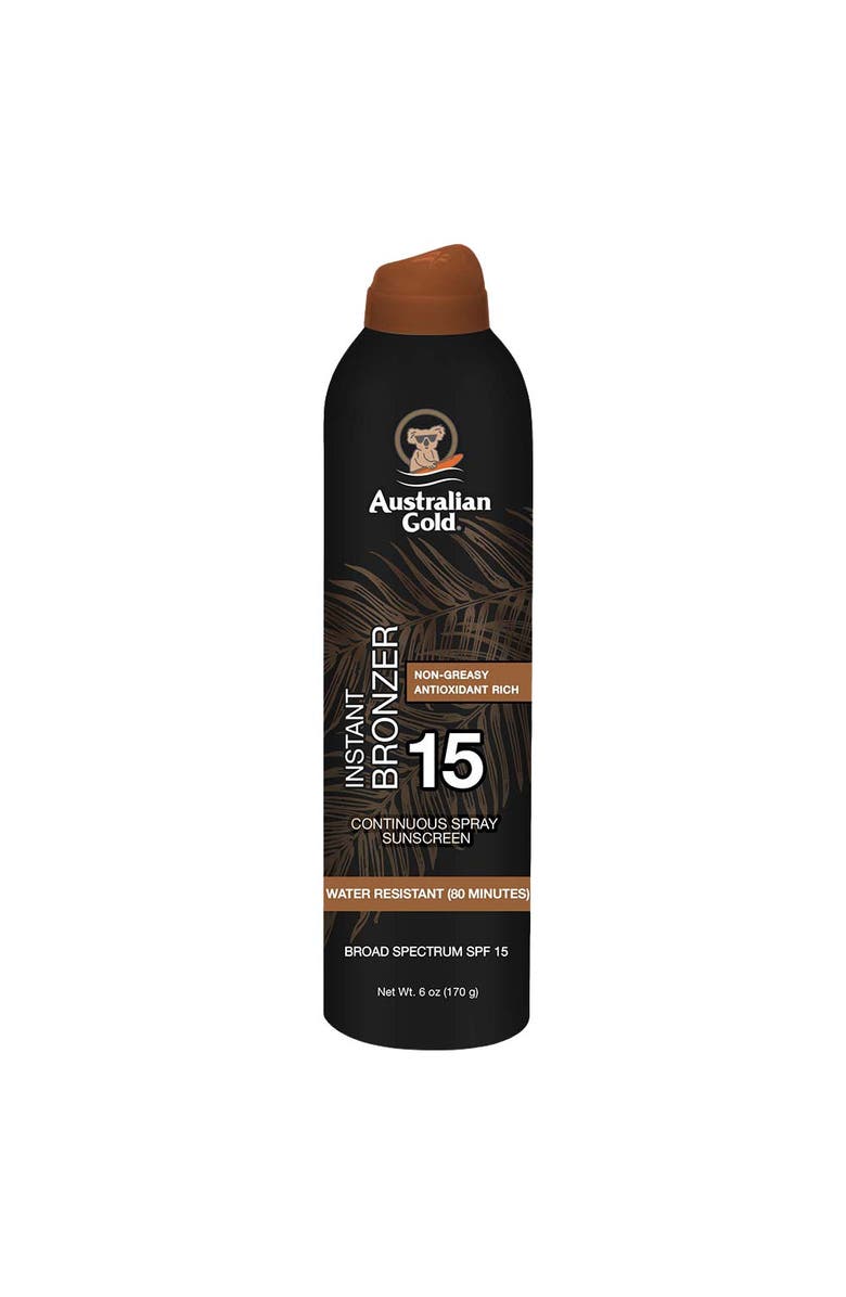 Australian Gold SPF 15 Continuous Spray with Bronzer, Main, color, 