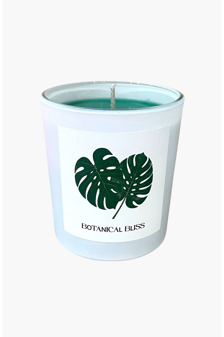 Botanical Bliss Scented Candle, Main, color, Dark Green