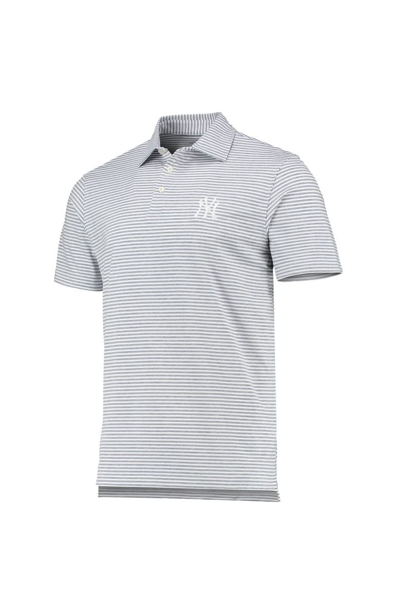vineyard vines Men's Vineyard Vines Gray New York Yankees Heathered Winstead Sankaty Polo, Alternate, color, 
