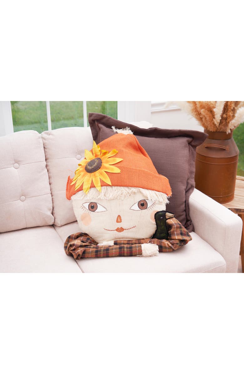 Gallerie II Hazel Zombinaland Halloween Decorative Soft Figurine Pillow, Alternate, color, Orange