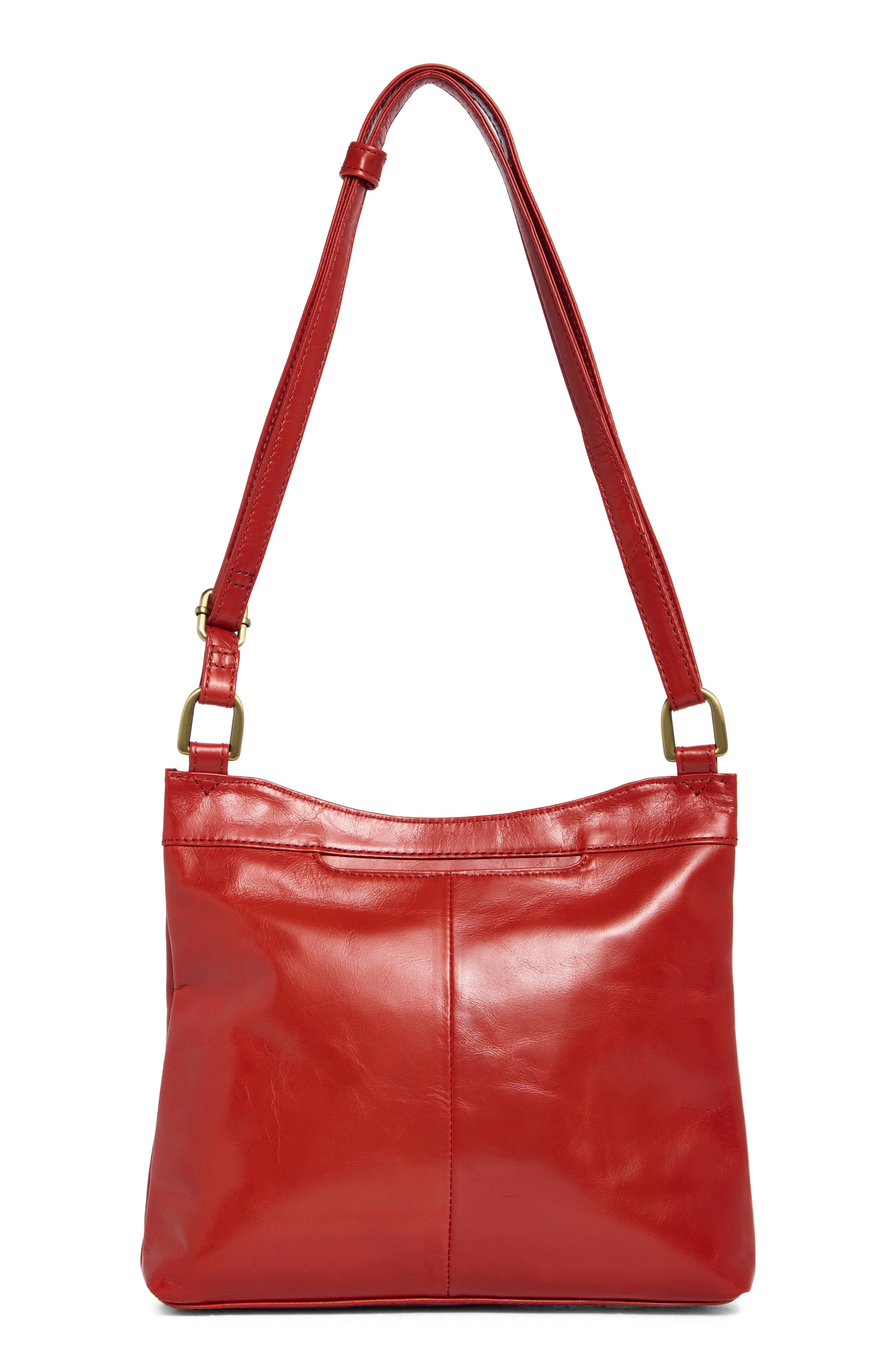 HOBO Cambel Leather Crossbody Bag, Alternate, color, Brick