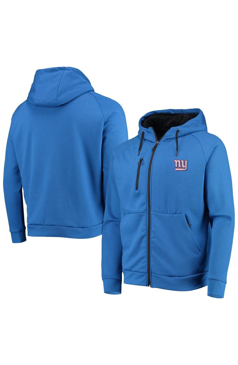 DUNBROOKE Men's Dunbrooke Royal New York Giants Shag Tri-Blend Full-Zip Raglan Hoodie, Main, color, 